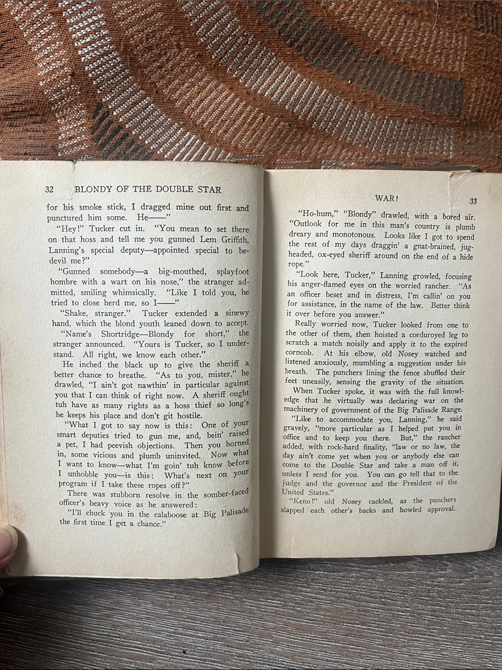 Blonde of the Double Star Hardcover Book - Olive Green 1931